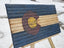 Hand-Carved Colorado Wooden Flag