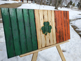 Irish Hand-carved Flag