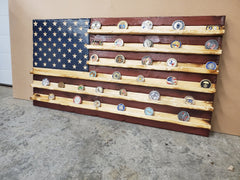 Rustic Challenge Coin Holder Flag, Wood American Flag, Pallet American Flag, Wood Flag, Wooden Flag, Wood Sign, Wood Art, Wood Working