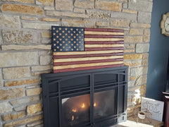 LARGE (19.5"x38"), Rustic Flag, Wood American Flag, Pallet American Flag, Wood Flag, Wooden Flag, Wood Sign, Wood Art, Wood Working