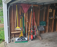 MORE SLOTS* Yard tool Rack , Garden Tool Rack, Shed, gardening, tool, shed organizer, garden organizer, Tool storage, garden shed