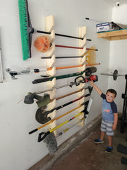 MORE SLOTS* Yard tool Rack , Garden Tool Rack, Shed, gardening, tool, shed organizer, garden organizer, Tool storage, garden shed