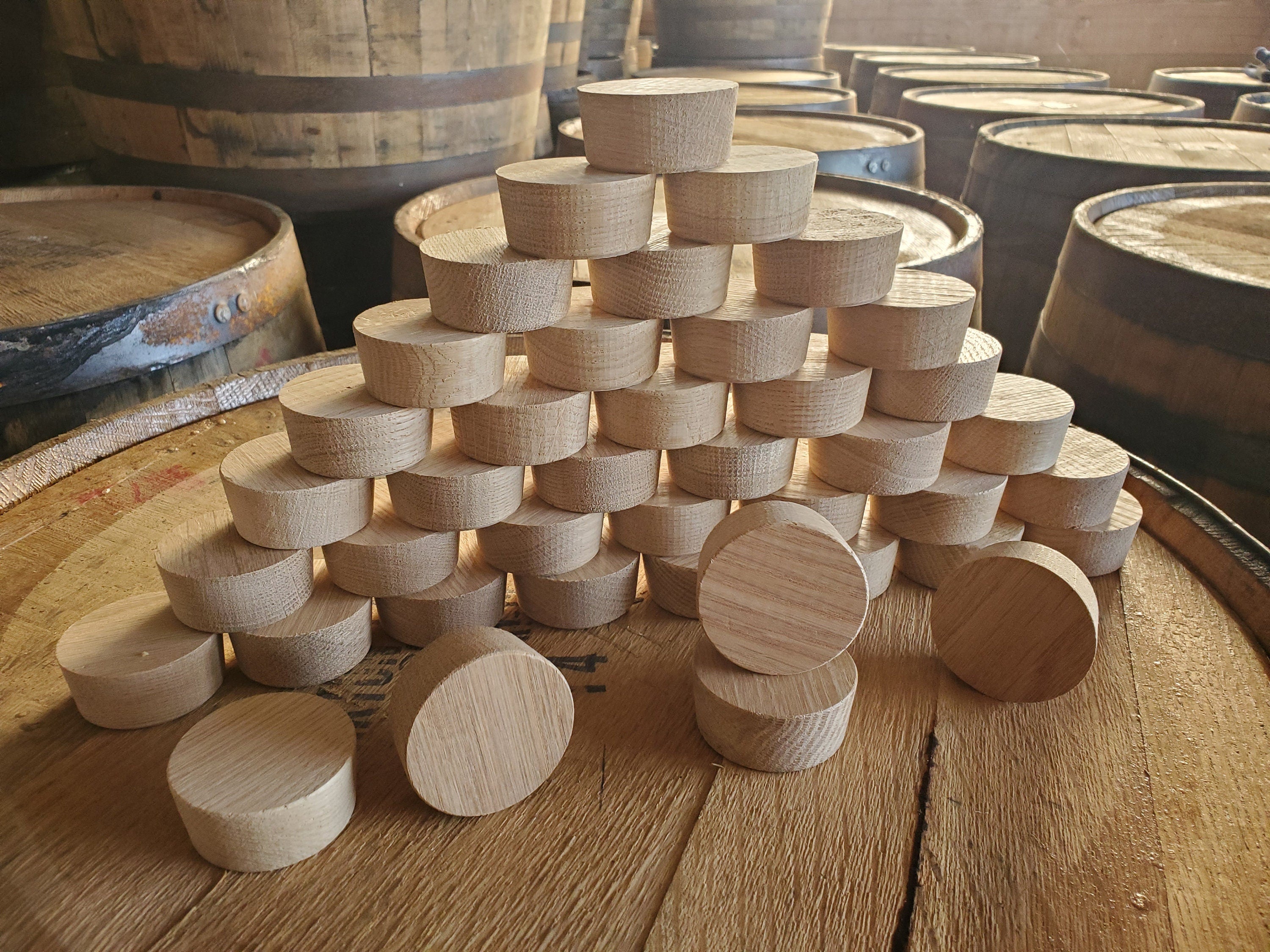 Authentic Kentucky Bourbon Barrel Bung Plugs, Bungs, Whiskey, barrel