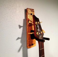 Whiskey Barrel Stave wall mount guitar Holder, Whiskey Barrel Stave Guitar Wall Mount, Guitar Hanger, Guitar Rack, Rustic Guitar Hanger Smal