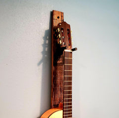 Whiskey Barrel Stave 1 Vertical guitar Holder, Whiskey Barrel Stave Guitar Wall Mount, Guitar Hanger, Guitar Rack, Rustic Guitar Hanger