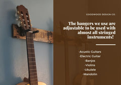 Whiskey Barrel Stave 1 Vertical guitar Holder, Whiskey Barrel Stave Guitar Wall Mount, Guitar Hanger, Guitar Rack, Rustic Guitar Hanger
