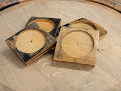 Whiskey Barrel Coasters, Bourbon Gift for Him, Wood Coaster Set, Whiskey Gifts, Bourbon barrel gifts, Reclaimed Gift