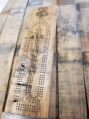 Bourbon Stave Cribbage Board, Man Cave Decor, Barrel Bar, Father's Day, Gifts for Him, Whiskey