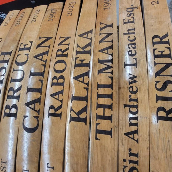 Personalized Whiskey Barrel Stave Family Sign