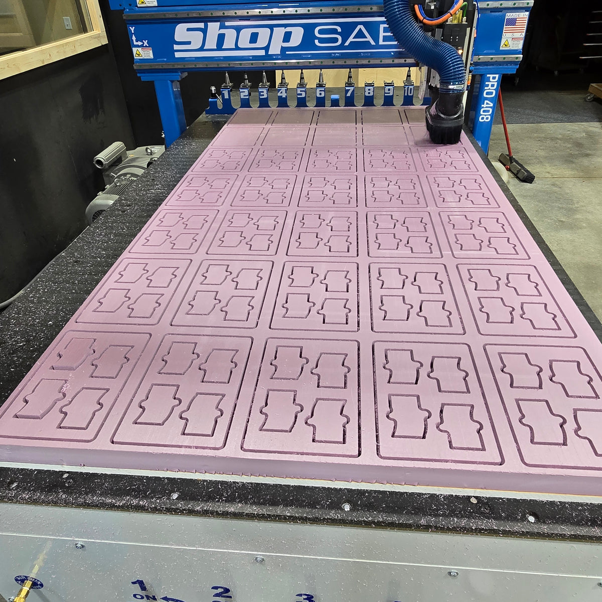 Goodwood Design Co. CNC router machining custom components in the workshop