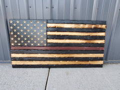 Thin Red Line Flag Rustic,  Wood American Flag, Pallet American Flag, Wood Flag, Wooden Flag, Wood Sign, Wood Art, Wood Working