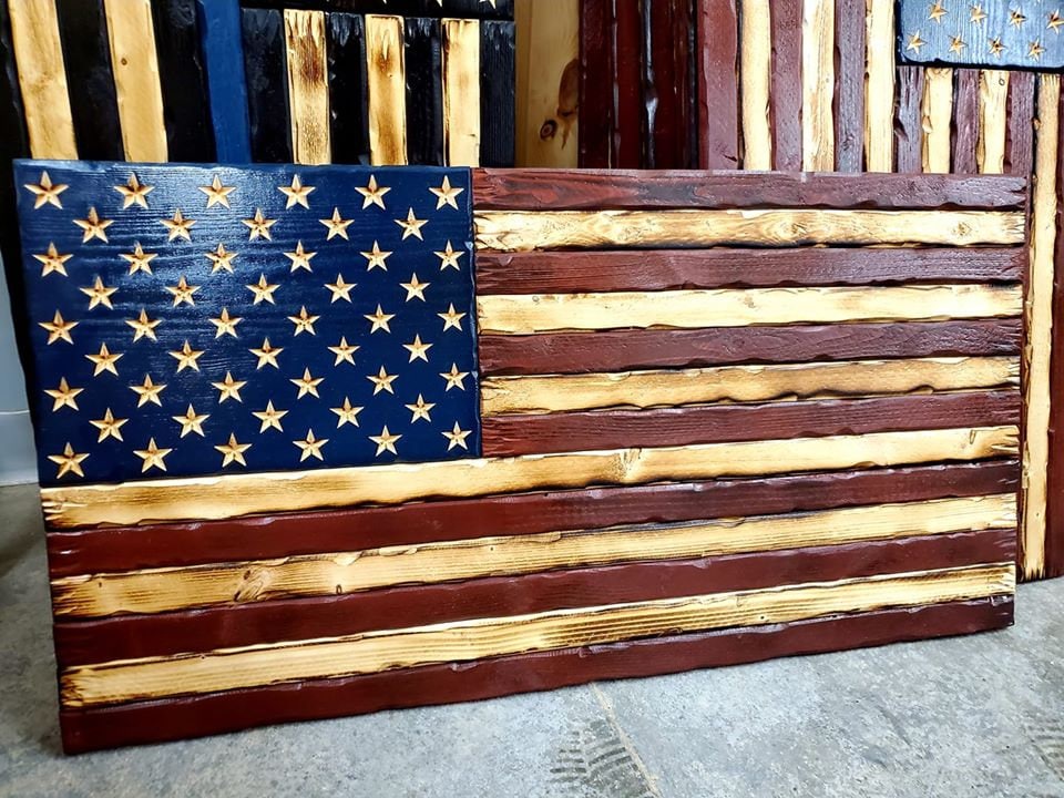 Rustic Flag, Wood American Flag, Pallet American Flag, Wood Flag, Wooden Flag, Wood Sign, Wood Art, Wood Working