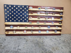 Rustic Challenge Coin Holder Flag, Wood American Flag, Pallet American Flag, Wood Flag, Wooden Flag, Wood Sign, Wood Art, Wood Working