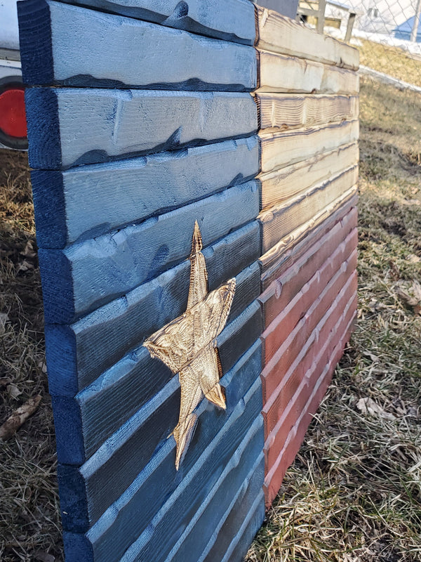 Texas State Hand Carved Wooden Flag, Rustic Flag, Wood American Flag, Pallet American Flag, Wood Flag, Wooden Flag, Wood Sign, Wood Art