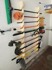 MORE SLOTS* Yard tool Rack , Garden Tool Rack, Shed, gardening, tool, shed organizer, garden organizer, Tool storage, garden shed