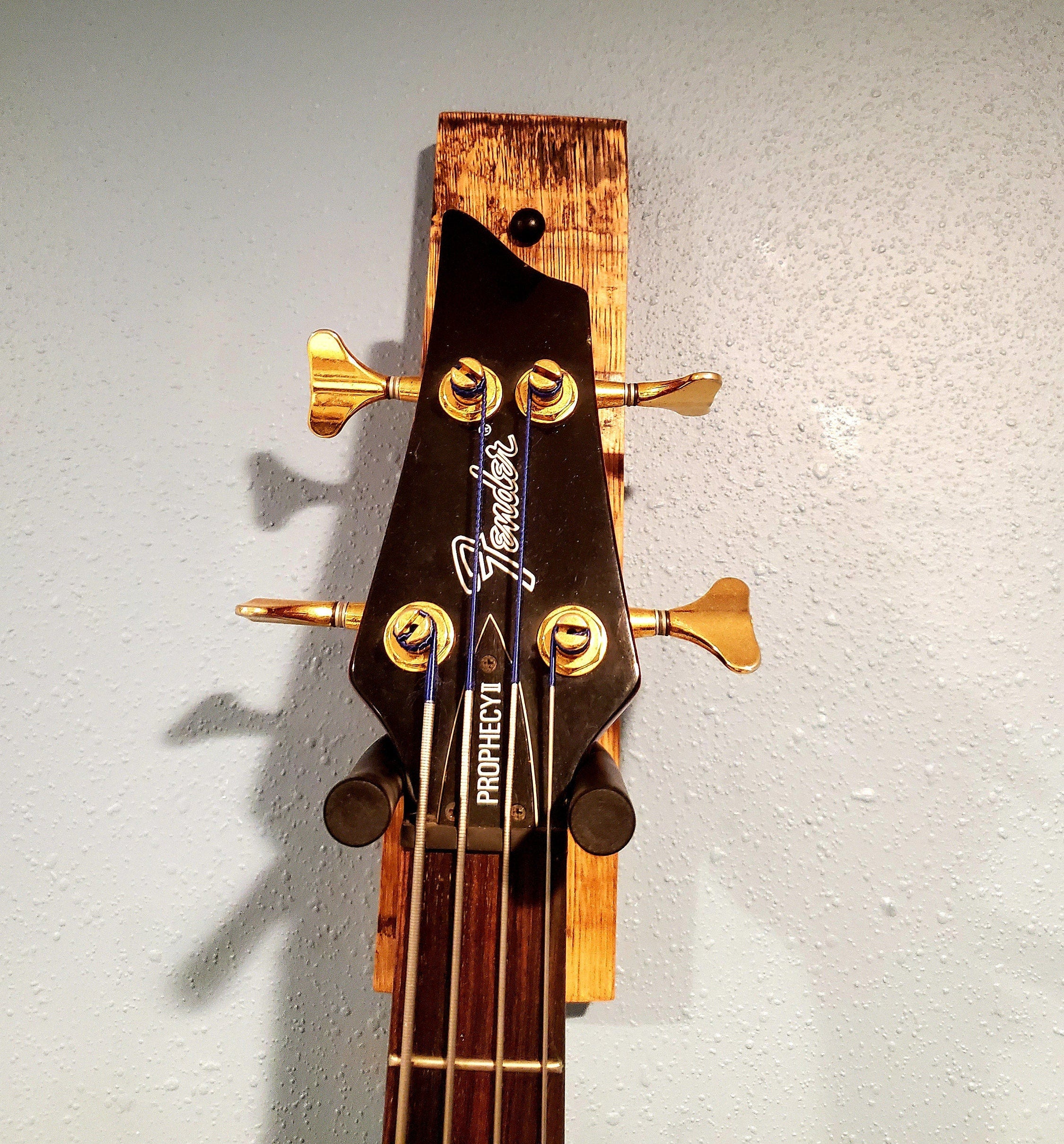 Whiskey Barrel Stave wall mount guitar Holder, Whiskey Barrel Stave Guitar Wall Mount, Guitar Hanger, Guitar Rack, Rustic Guitar Hanger Smal