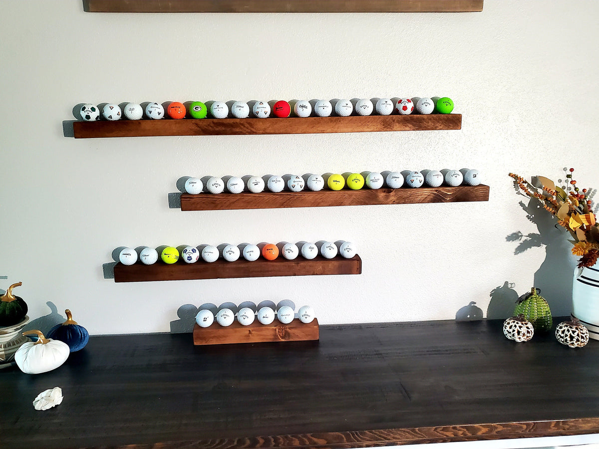 Rustic Golf Ball Display Wall Rack, Golf display, golf ball holder, ball holder, Golfers gift