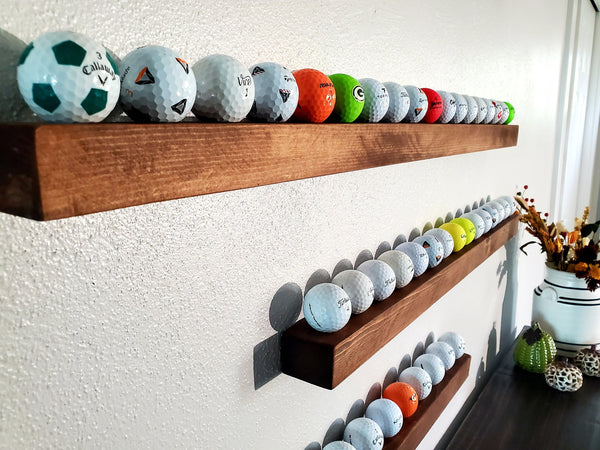 Rustic Golf Ball Display Wall Rack, Golf display, golf ball holder, ball holder, Golfers gift