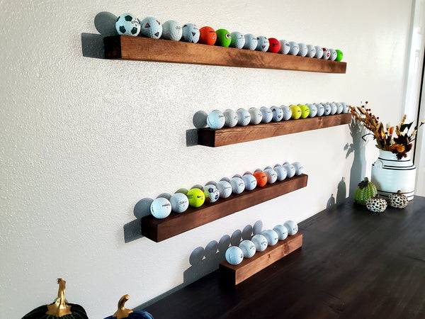 Rustic Golf Ball Display Wall Rack, Golf display, golf ball holder, ball holder, Golfers gift