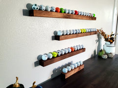 Rustic Golf Ball Display Wall Rack, Golf display, golf ball holder, ball holder, Golfers gift