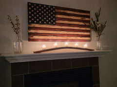Candle holder stave, Whiskey barrel, Rustic, reclaimed, bourbon, gift, home decor