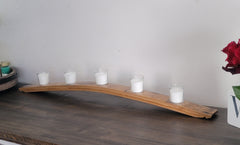 Candle holder stave, Whiskey barrel, Rustic, reclaimed, bourbon, gift, home decor