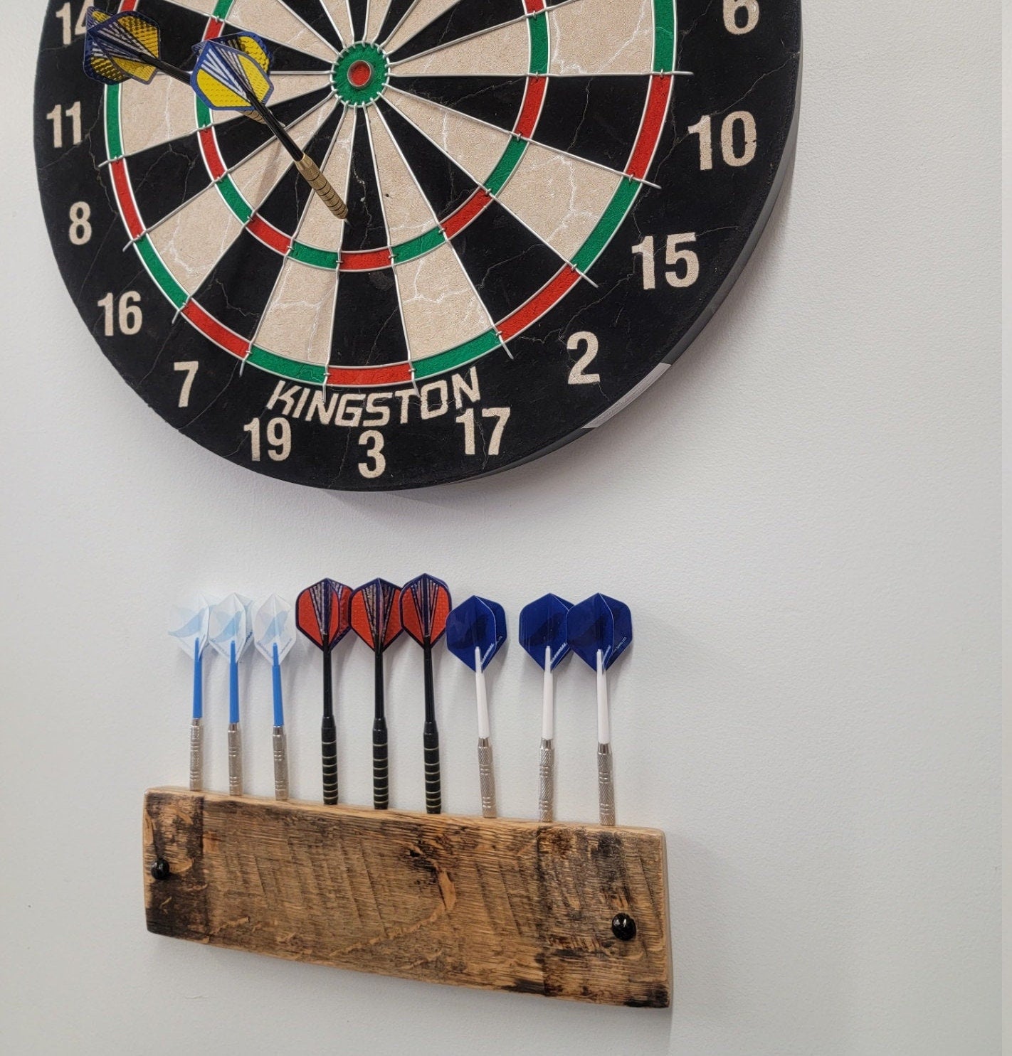 The Original Whiskey Stave Dart Holder Bourbon dartboard rec room gifts Whiskey barrel