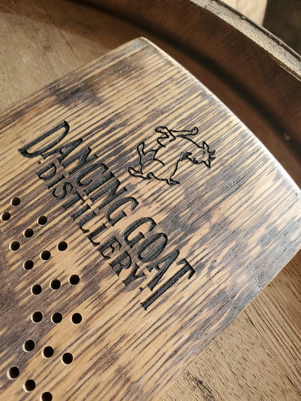 Bourbon Stave Cribbage Board, Man Cave Decor, Barrel Bar, Father's Day, Gifts for Him, Whiskey